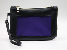Load image into Gallery viewer, Woven Checkered - Black &amp; Purple
