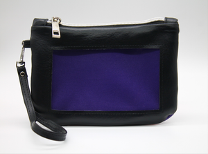 Woven Checkered - Black & Purple