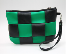 Load image into Gallery viewer, Woven Checkered - Black &amp; Green
