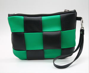 Woven Checkered - Black & Green